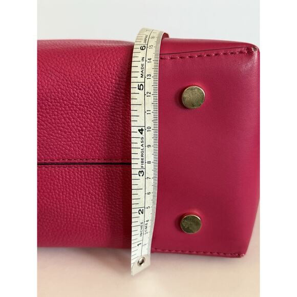 MICHAEL KORS STUDIO Mercer Corner Center Zip Leather Tote Bag/Purse Ultra Pink‎ - Picture 15 of 16